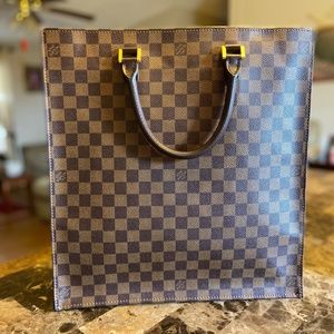 Louis Vuitton Damier Ebene Sac Plat 2005